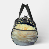 黄淡い色のローズイン開花鏡パーソナライズされた ダッフルバッグ (右)