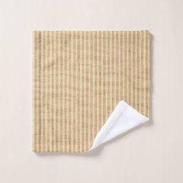 黄淡い色の色ストライプ糸ファブリックのパターン ウォッシュタオル