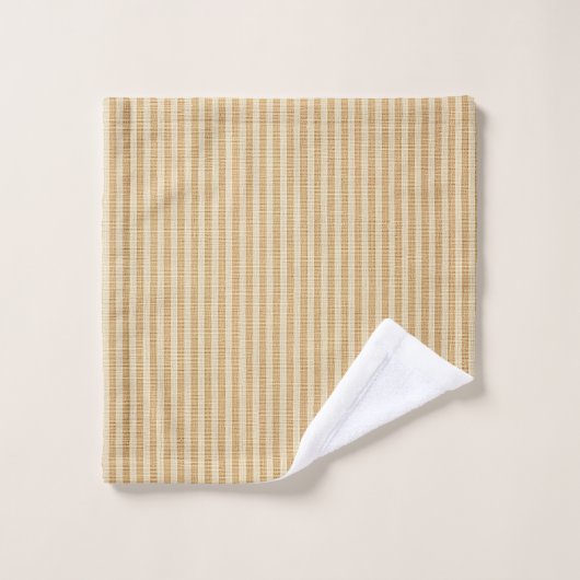 黄淡い色の色ストライプ糸ファブリックのパターン ウォッシュタオル (ウォッシュタオル)