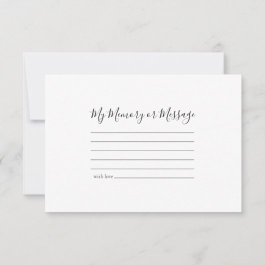 黄淡い色の色デイジー花共有A記憶葬儀 ノートカード (裏面)