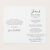 黄淡い色の色デイジー花葬儀祈りの言葉折り畳み 名刺 (内部フラット)