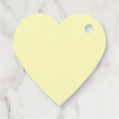 黄淡い色の色ハート フェイバータグ (裏面)