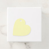 黄淡い色の色ハート フェイバータグ (インサイチュ)