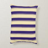 黄淡い色の色ビーチストライプ アクセントクッション (裏面(縦))