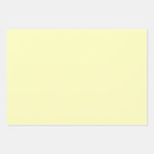 黄淡い色の色 ラッピングペーパーシート (正面)