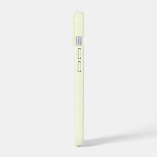 黄淡い色の色 iPhone 15ケース (左側面)
