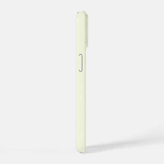 黄淡い色の色 iPhone 15ケース (右側面)
