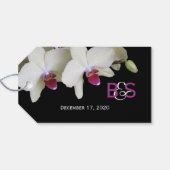 黄淡い色の蘭結婚式の引き出物ありがとう ギフトタグ (裏面横)