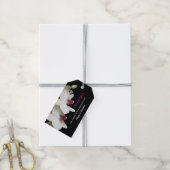 黄淡い色の蘭結婚式の引き出物ありがとう ギフトタグ (より糸付き)