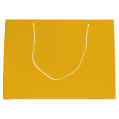 黄無地の色いヒマワリ ラージペーパーバッグ (正面)