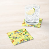 黄熱帯パラダイス スクエアペーパーコースター (インサイチュ)