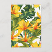 黄熱帯フローラ結婚ズ エンクロージャーカード (裏面)