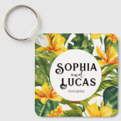 黄熱帯フローラ結婚ズ キーホルダー (正面)