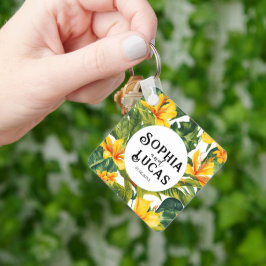 黄熱帯フローラ結婚ズ キーホルダー