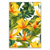 黄熱帯フローラ結婚ズ テーブルナンバー (裏面)