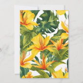 黄熱帯フローラ結婚ズ 招待状 (裏面)