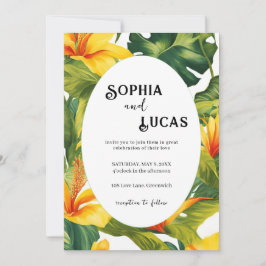 黄熱帯フローラ結婚ズ 招待状