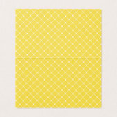 黄熱帯花結婚のテーブル/座席表 名刺 (内部フラット)