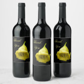 黄熱帯花 ワインラベル (ボトル)