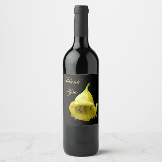 黄熱帯花 ワインラベル (正面)