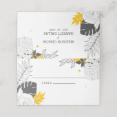 黄熱帯葉座席表 プレイスカード (外部開封)