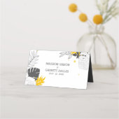 黄熱帯葉座席表 プレイスカード (裏面)