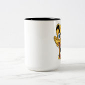 黄熱狂する色顔コーヒーマグ – ギフトおもしろい券 ツートーンマグカップ (中央)