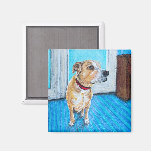 黄犬 マグネット (正面/裏面)