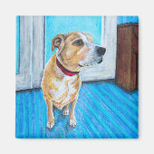 黄犬 マグネット (正面)