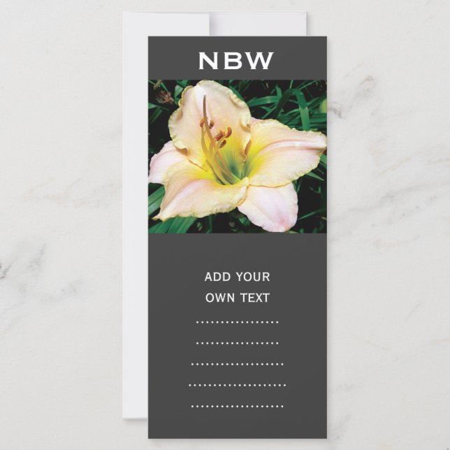 黄独身の百合花 (正面)