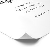 黄独身の色ワイルドフラワープレッツェル結婚バー徴候 ポスター (角)