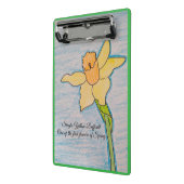 黄独身の色水仙オレンジ中心 ミニクリップボード (アングル2)