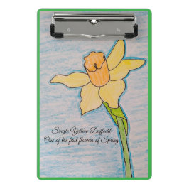 黄独身の色水仙オレンジ中心 ミニクリップボード