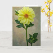 黄独身の花札 カード (黄色い花)
