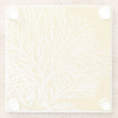 黄珊瑚 ガラスコースター (裏面)