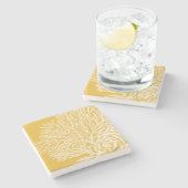 黄珊瑚 ストーンコースター (横)