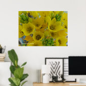 黄球花 ポスター (ホームオフィス)