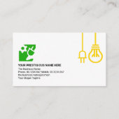 黄球電源プラグモチフエンジニアリング 名刺 (裏面)