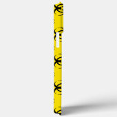 黄生物学的災害［有害物質］電話ケース付き/カスタム文字 Case-Mate iPhoneケース (裏面 / 右)