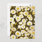 黄白の花千代紙 ポストカード (正面/裏面)
