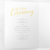 黄白抽象芸術結婚芸術祭 三つ折りプログラム (内部最初)