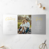 黄白抽象芸術結婚芸術祭 三つ折りプログラム (内部)