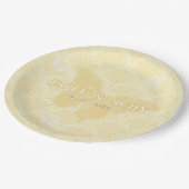 黄白結婚蝶 ペーパープレート (アングル)