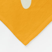 黄白色の熱帯フローラの夏 フリースブランケット (角)