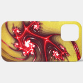 黄砂の質感に赤みを帯びたフラクタルのトカゲ Case-Mate iPhoneケース (裏面 (横))
