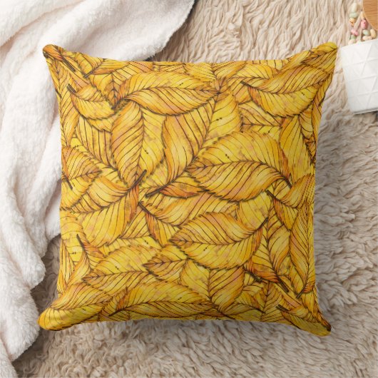 黄秋葉 クッション (ブランケット)