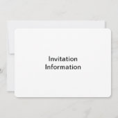 黄空白のターコイズグラデーション回転 招待状 (裏面)