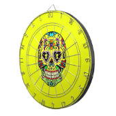 黄糖スカル（死んだ日）ダーツボード ダーツボード (正面右)