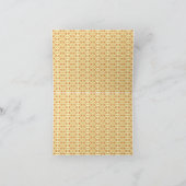 黄素晴らし白デザイン サンキューカード (内部)