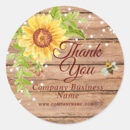 黄素朴ひまわりビジネス ラウンドシール
